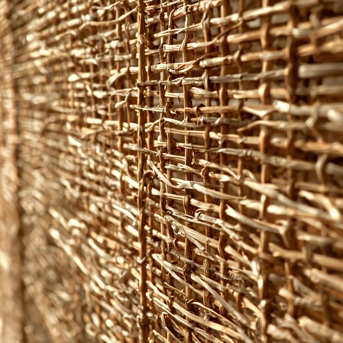Hemp blinds detail